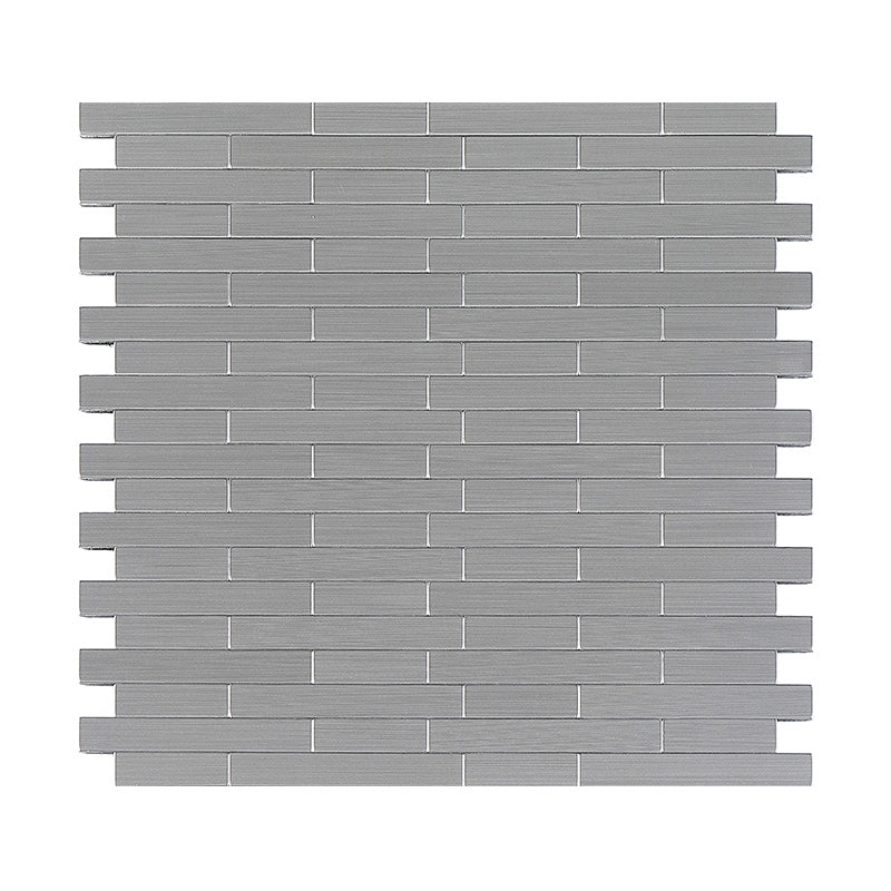 Lisslune | Subway Tile Wallpaper Contemporary Peel and Stick Wall Tile with Metal Look