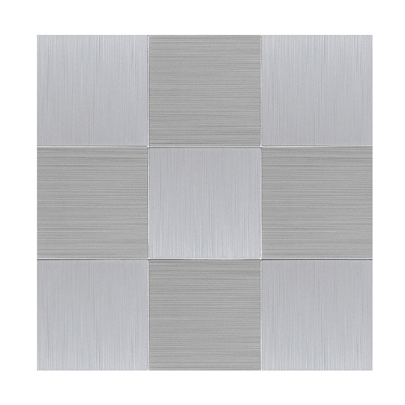 Lisslune | Subway Tile Wallpaper Contemporary Peel and Stick Wall Tile with Metal Look