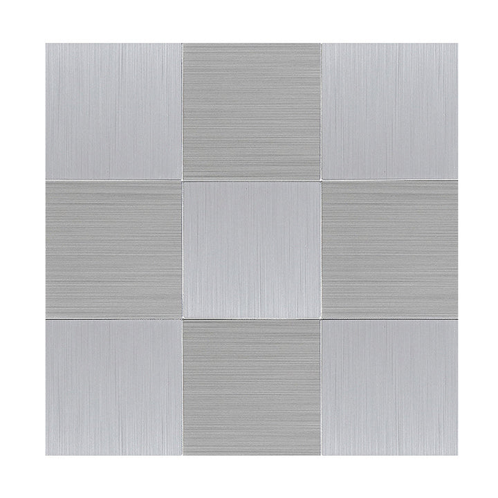 Lisslune | Subway Tile Wallpaper Contemporary Peel and Stick Wall Tile with Metal Look