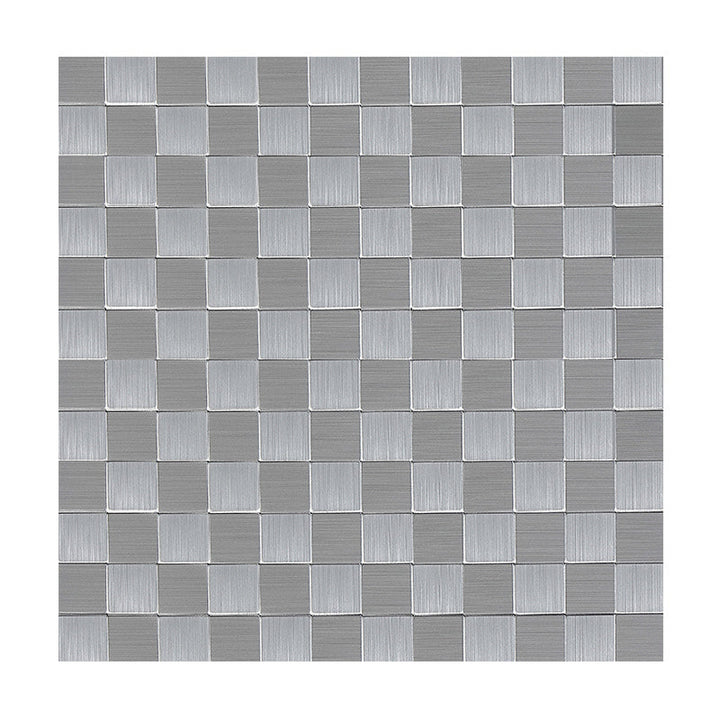 Lisslune | Subway Tile Wallpaper Contemporary Peel and Stick Wall Tile with Metal Look