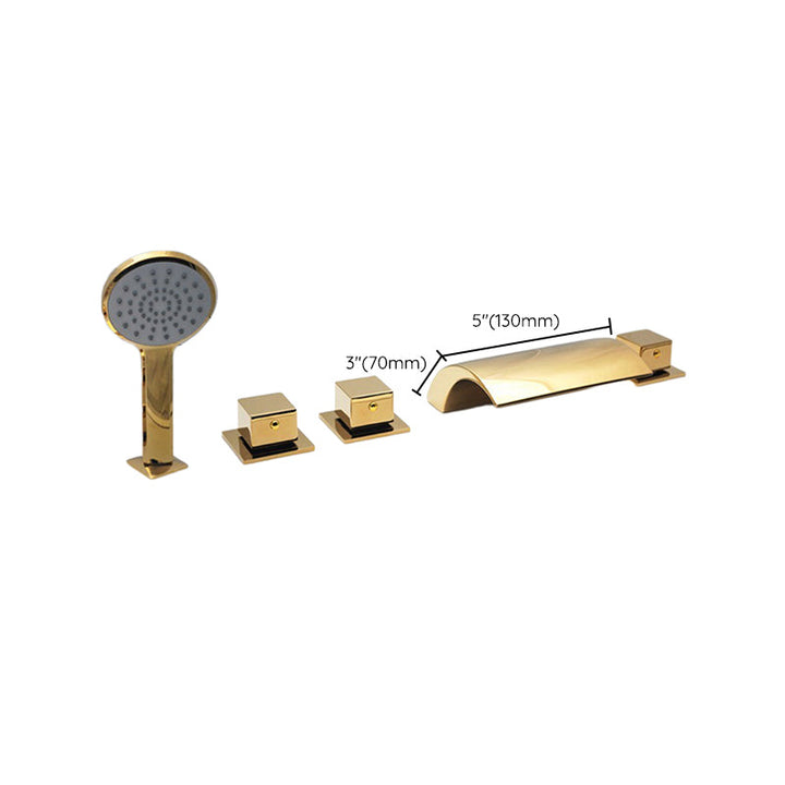 Lisslune | Contemporary Style Bathroom Faucet Metal Deck Mounted Bathroom Faucet