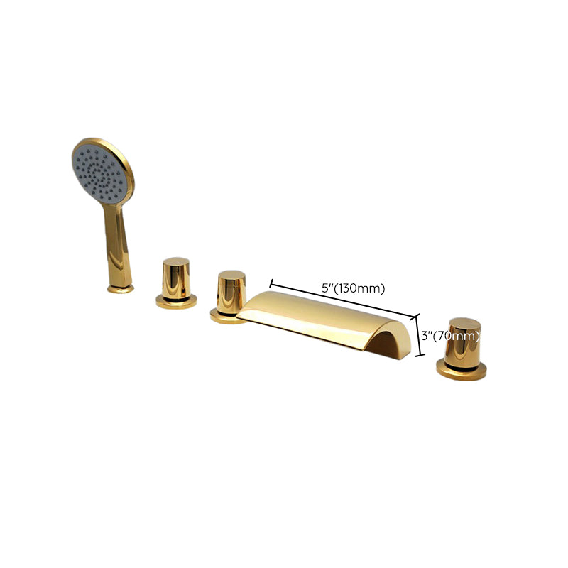 Lisslune | Contemporary Style Bathroom Faucet Metal Deck Mounted Bathroom Faucet