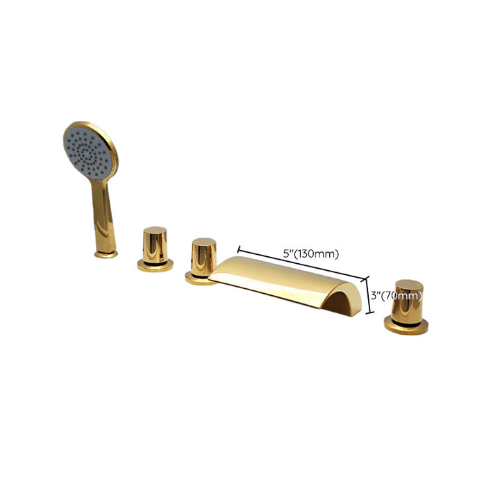 Lisslune | Contemporary Style Bathroom Faucet Metal Deck Mounted Bathroom Faucet