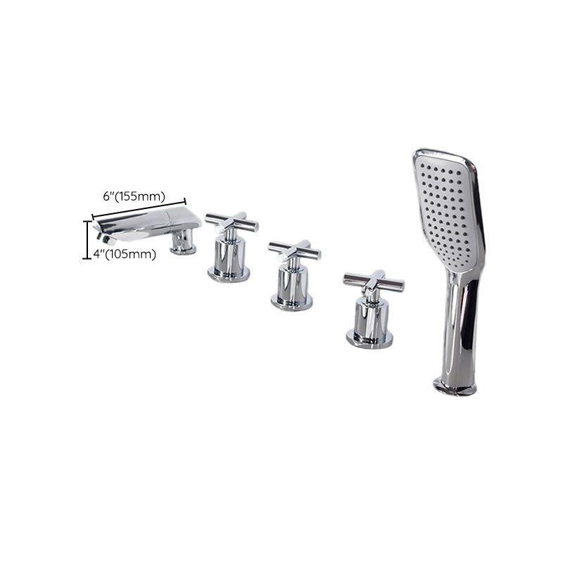 Lisslune | Contemporary Style Bathroom Faucet Metal Deck Mounted Bathroom Faucet
