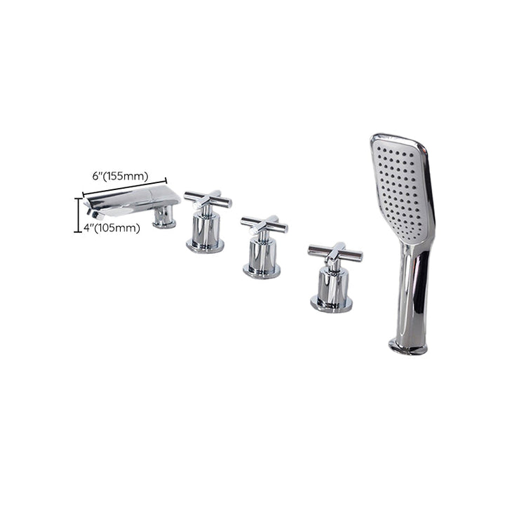 Lisslune | Contemporary Style Bathroom Faucet Metal Deck Mounted Bathroom Faucet