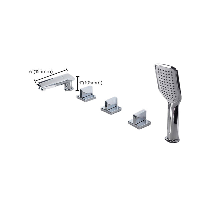 Lisslune | Contemporary Style Bathroom Faucet Metal Deck Mounted Bathroom Faucet