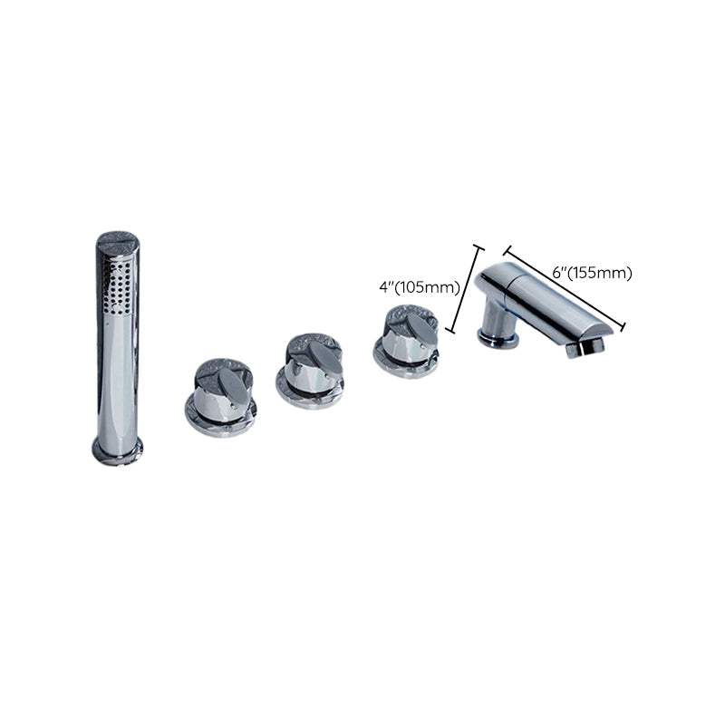 Lisslune | Contemporary Style Bathroom Faucet Metal Deck Mounted Bathroom Faucet
