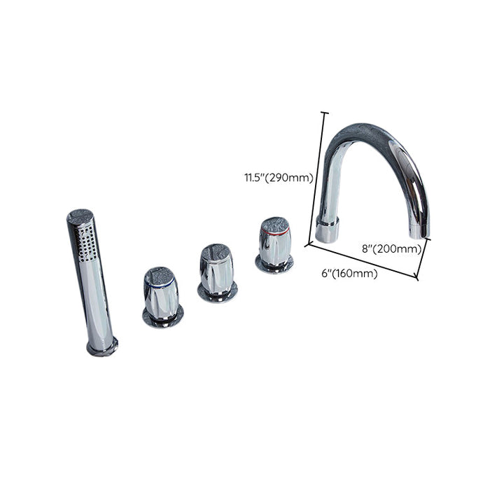 Lisslune | Contemporary Style Bathroom Faucet Metal Deck Mounted Bathroom Faucet