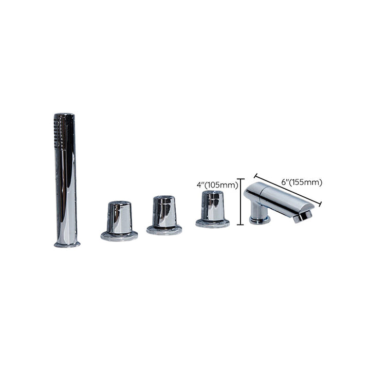 Lisslune | Contemporary Style Bathroom Faucet Metal Deck Mounted Bathroom Faucet