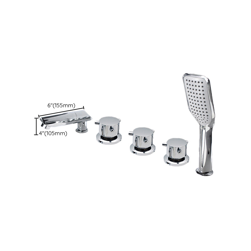 Lisslune | Contemporary Style Bathroom Faucet Metal Deck Mounted Bathroom Faucet