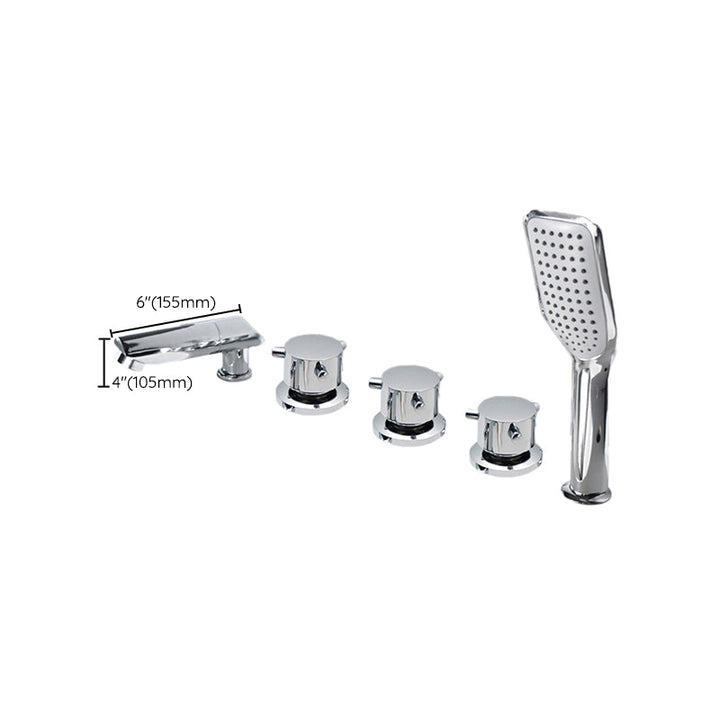 Lisslune | Contemporary Style Bathroom Faucet Metal Deck Mounted Bathroom Faucet