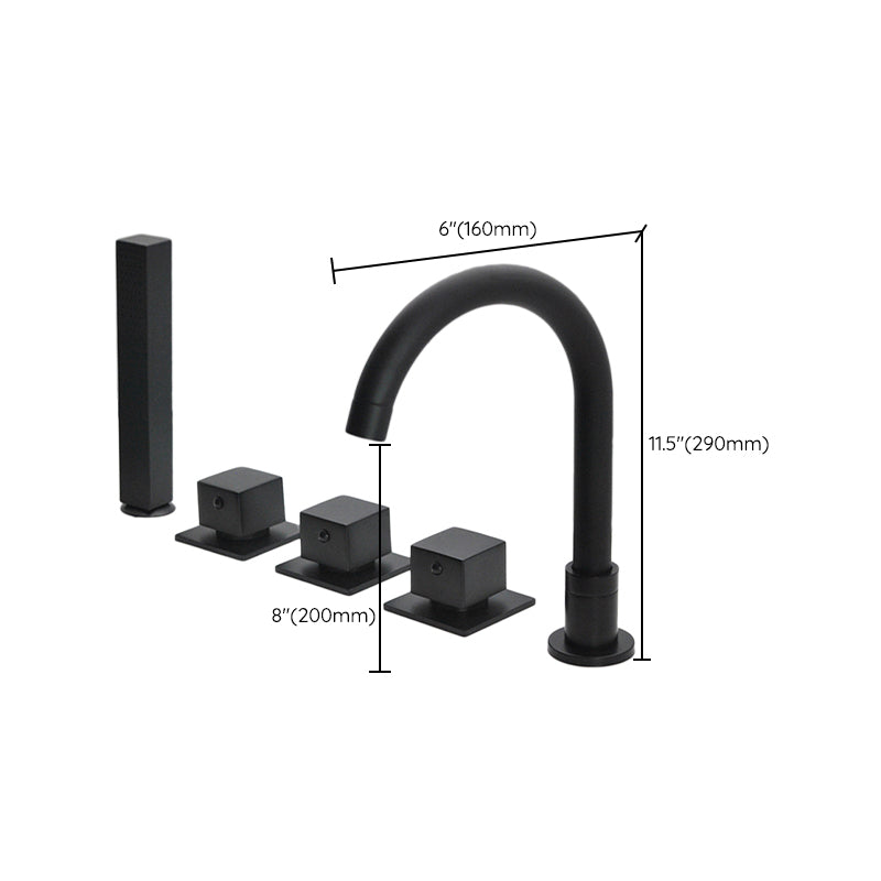Lisslune | Contemporary Style Bathroom Faucet Metal Deck Mounted Bathroom Faucet