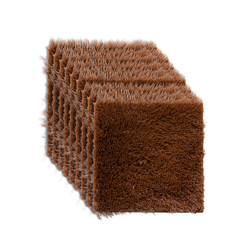 Lisslune | Modern Carpet Tiles Interlocking Color Block Shag Carpet Tiles