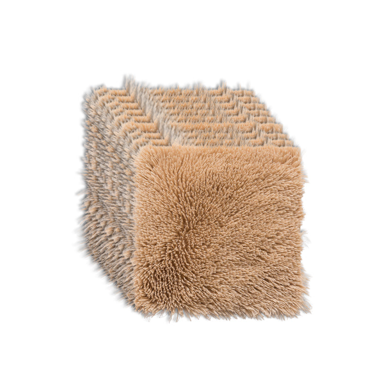 Lisslune | Modern Carpet Tiles Interlocking Color Block Shag Carpet Tiles