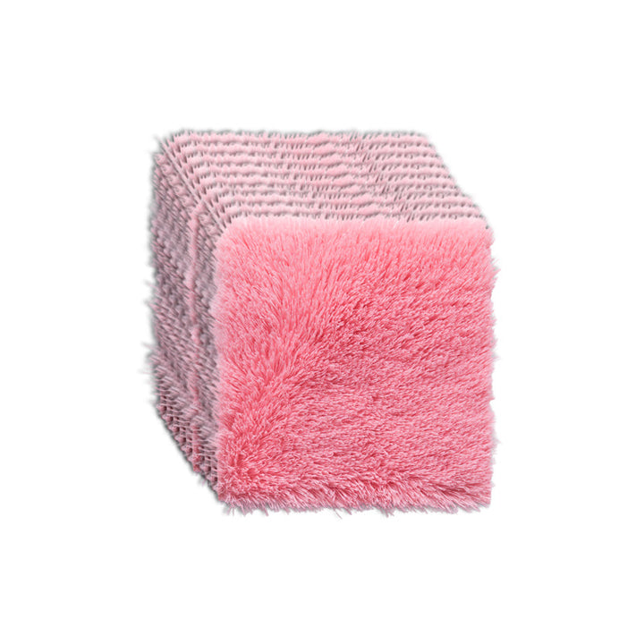 Lisslune | Modern Carpet Tiles Interlocking Color Block Shag Carpet Tiles