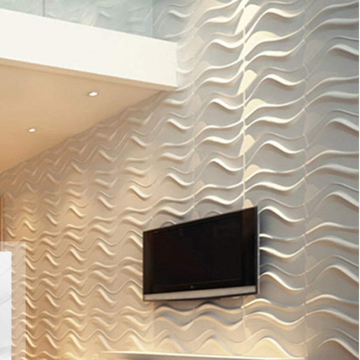Lisslune | Modern Wall Cladding 3D Print Waterproof Peel and Stick Wall Panel