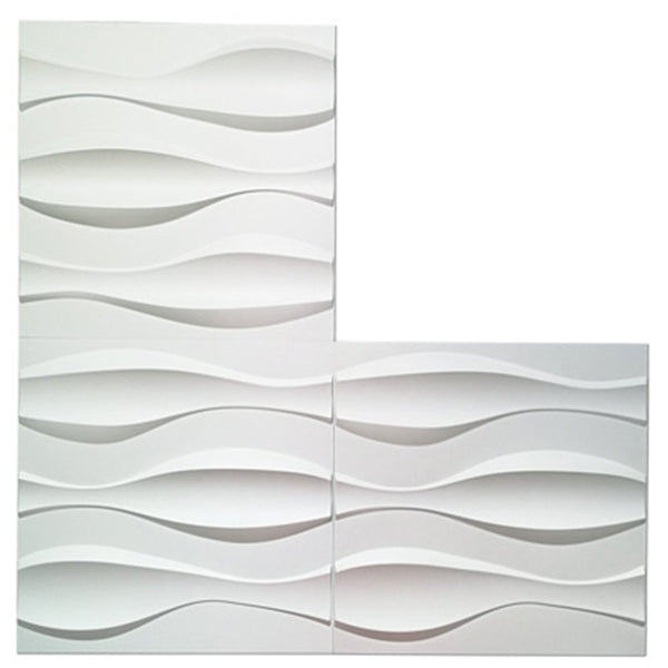 Lisslune | Modern Wall Cladding 3D Print Waterproof Peel and Stick Wall Panel