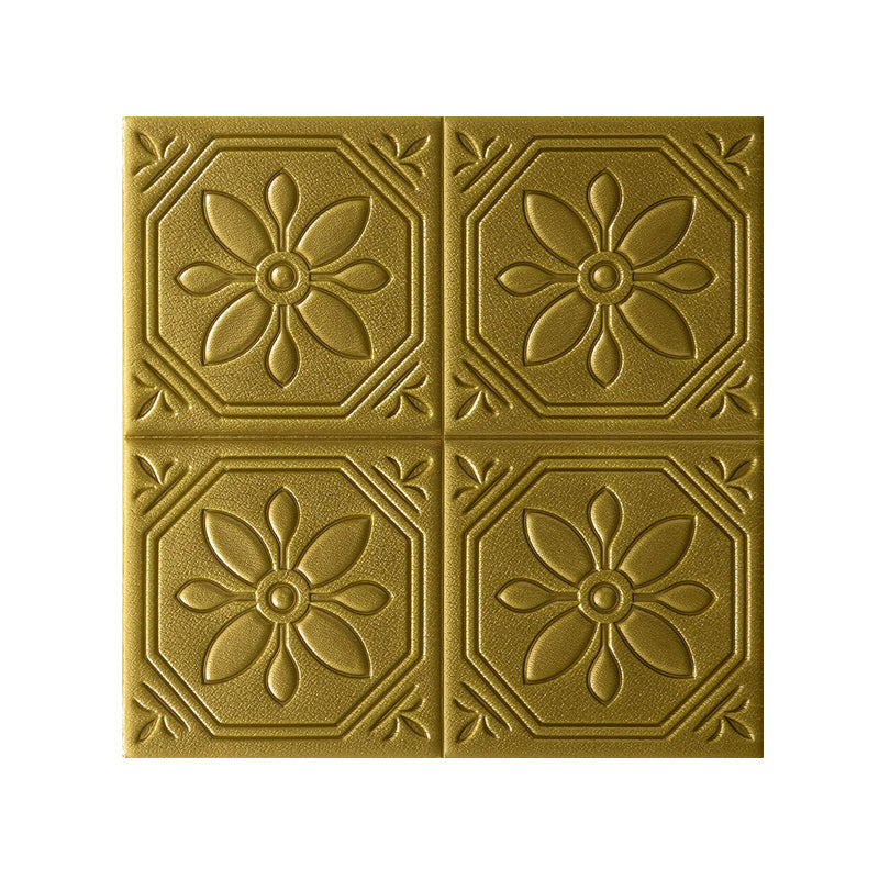Lisslune | Modern Wall Panel Floral 3D Print Peel and Stick Waterproof Wall Panels