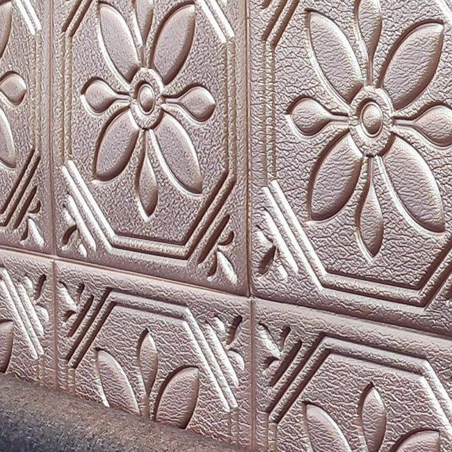 Lisslune | Modern Wall Panel Floral 3D Print Peel and Stick Waterproof Wall Panels