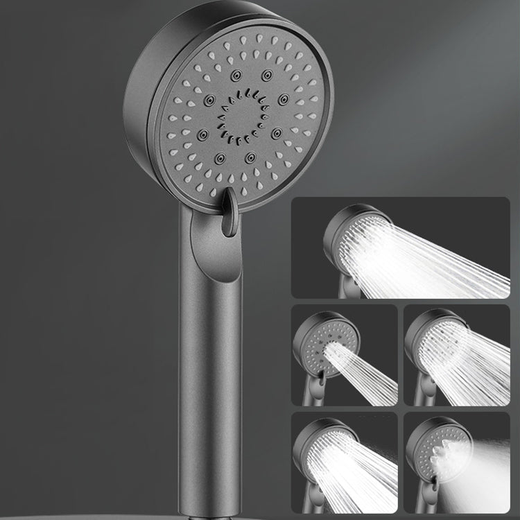 Lisslune | Modern Round Hand Shower Medium Flow 5 Spray Wall Mount Hand Shower