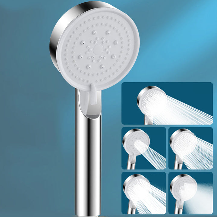 Lisslune | Modern Round Hand Shower Medium Flow 5 Spray Wall Mount Hand Shower