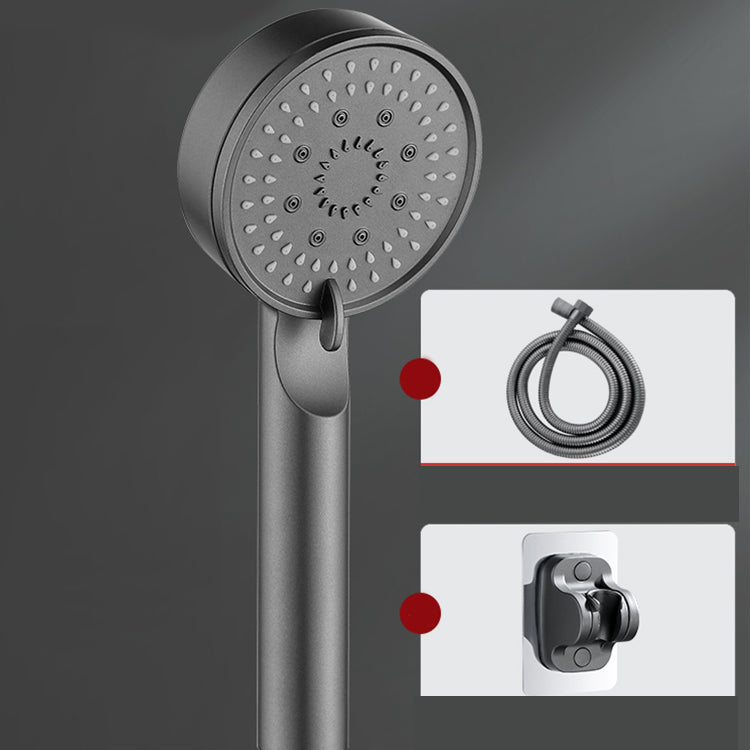 Lisslune | Modern Round Hand Shower Medium Flow 5 Spray Wall Mount Hand Shower