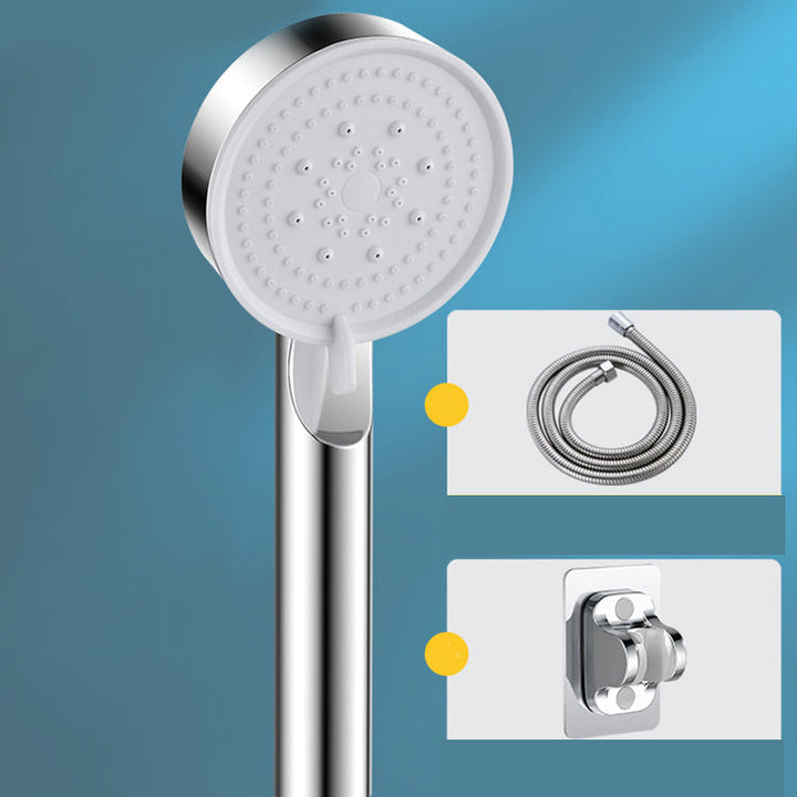 Lisslune | Modern Round Hand Shower Medium Flow 5 Spray Wall Mount Hand Shower
