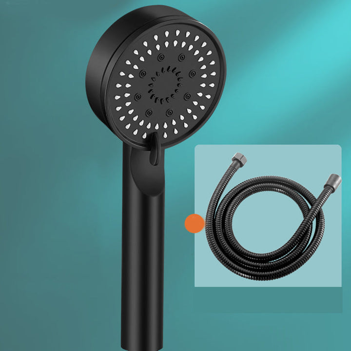 Lisslune | Modern Round Hand Shower Medium Flow 5 Spray Wall Mount Hand Shower