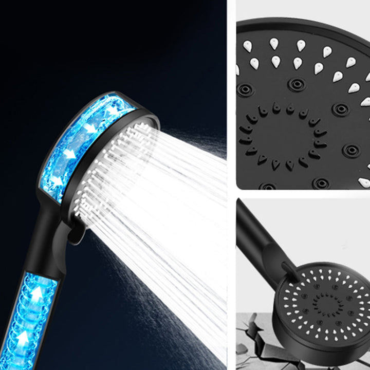 Lisslune | Modern Round Hand Shower Medium Flow 5 Spray Wall Mount Hand Shower