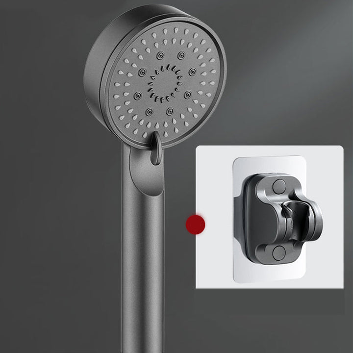 Lisslune | Modern Round Hand Shower Medium Flow 5 Spray Wall Mount Hand Shower