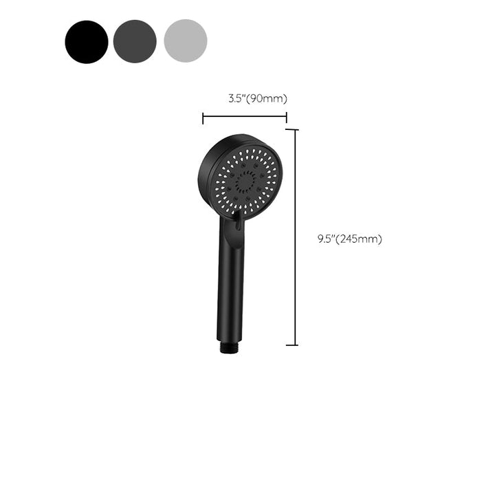 Lisslune | Modern Round Hand Shower Medium Flow 5 Spray Wall Mount Hand Shower