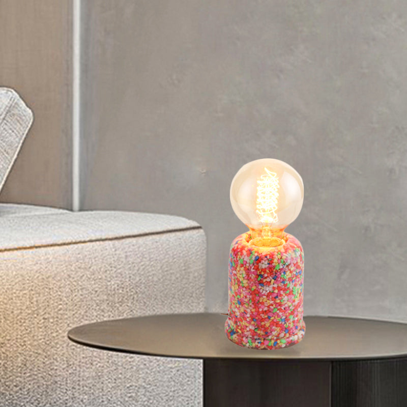 Lisslune | Resinova – Tube shaped table lamp with plug-in cable