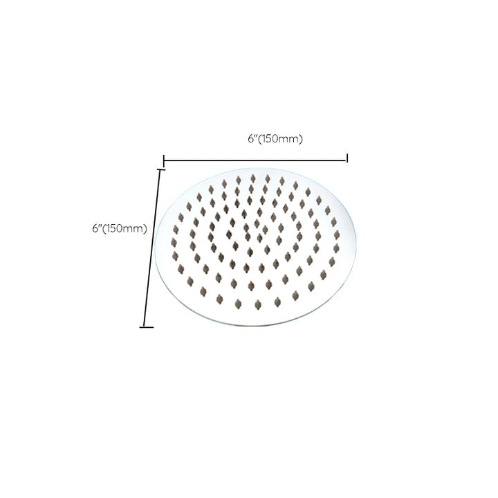 Lisslune | Large Shower Head 304 Stainless Steel Standard Spray Pattern Fixed Shower Head
