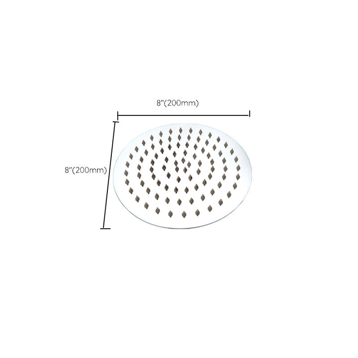 Lisslune | Large Shower Head 304 Stainless Steel Standard Spray Pattern Fixed Shower Head