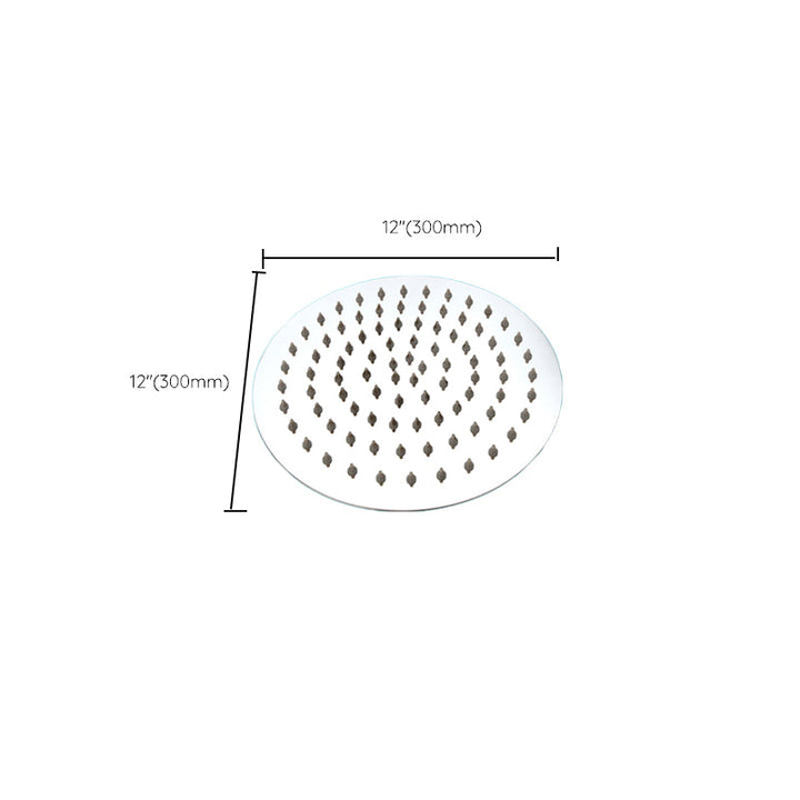 Lisslune | Large Shower Head 304 Stainless Steel Standard Spray Pattern Fixed Shower Head
