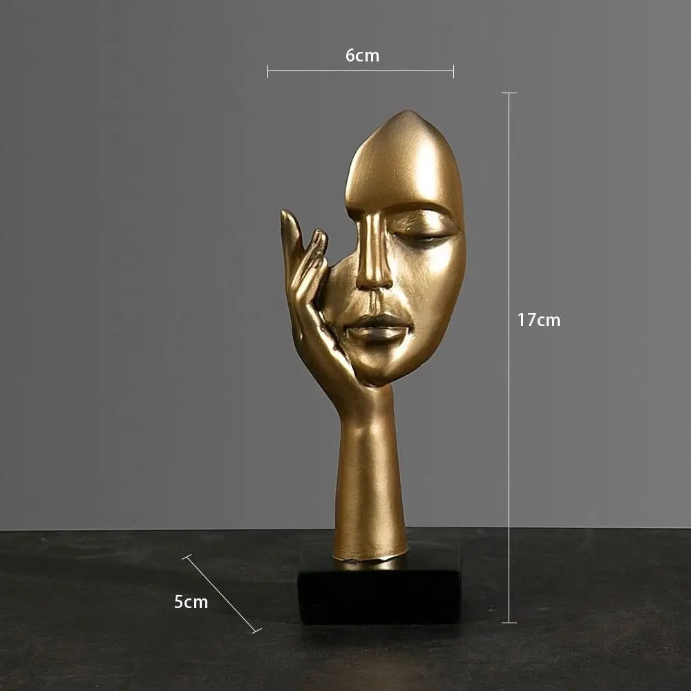 Lisslune | NordicMuse Abstract Face Sculpture