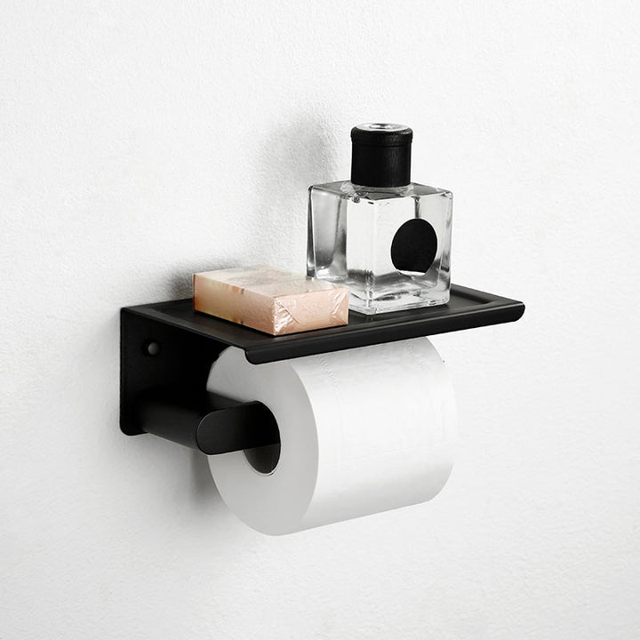 Lisslune | Contemporary bathroom accessory single item or in set made of black metal