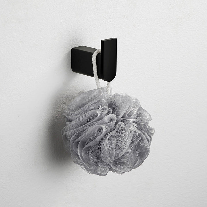 Lisslune | Contemporary bathroom accessory single piece or in set made of black metal