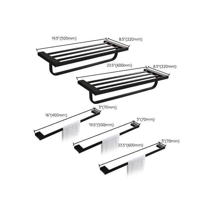 Lisslune | Contemporary Bathroom Accessories As Individual Item Or As Set in Black