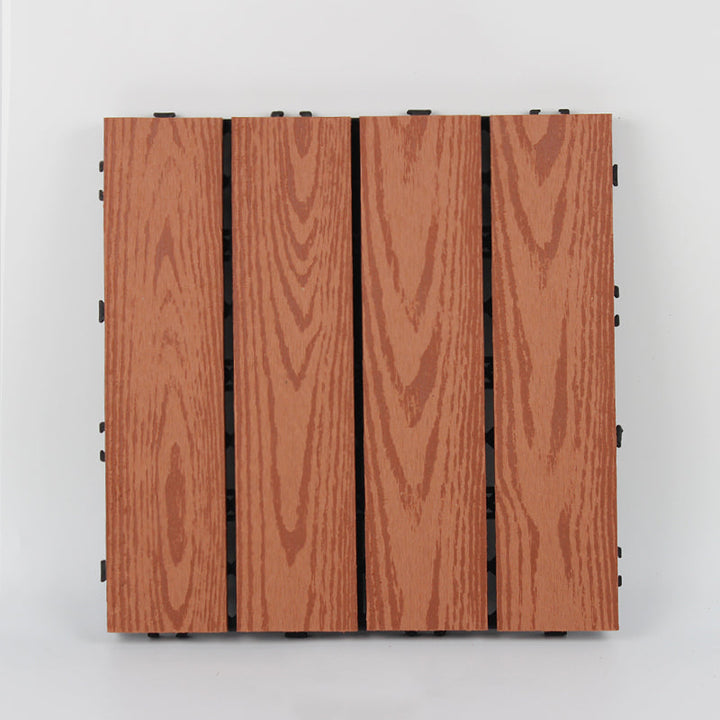 Lisslune | Wood deck board outdoor non-slip embossed floor panel