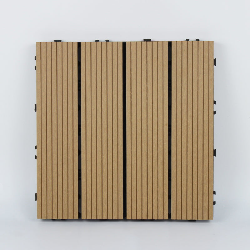 Lisslune | Wood deck board outdoor non-slip embossed floor panel