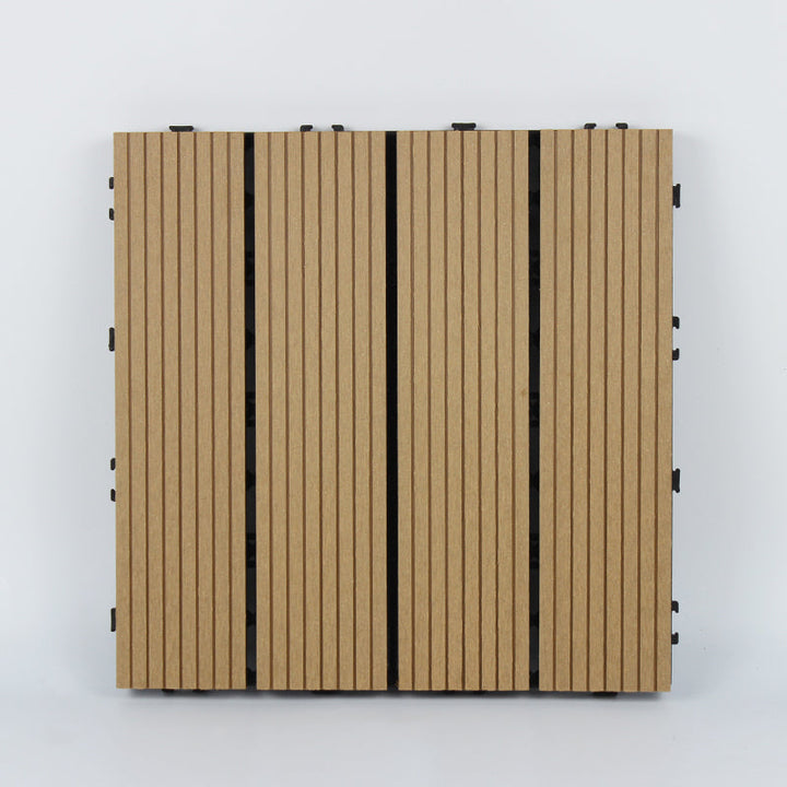 Lisslune | Wood deck board outdoor non-slip embossed floor panel