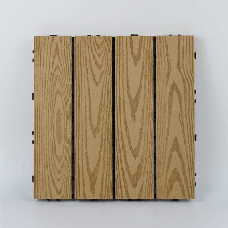 Lisslune | Wood deck board outdoor non-slip embossed floor panel