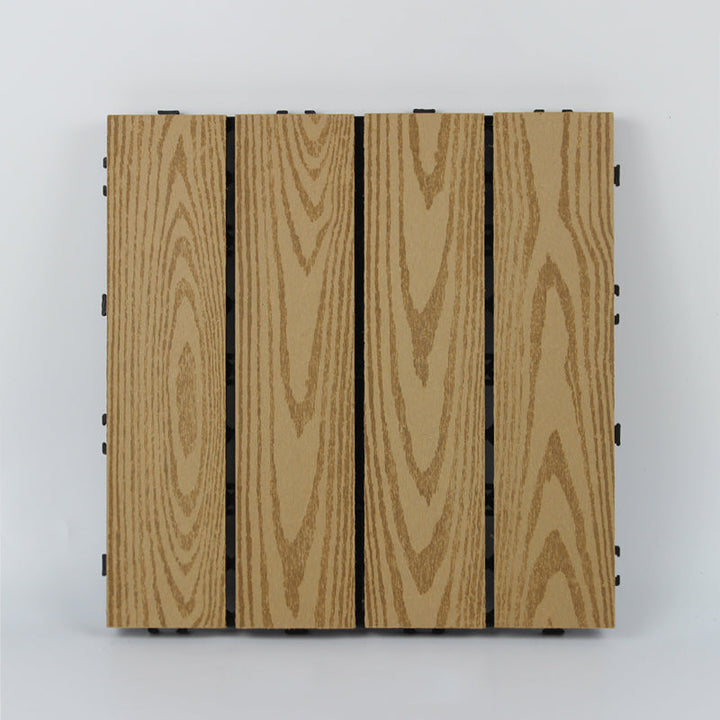 Lisslune | Wood deck board outdoor non-slip embossed floor panel