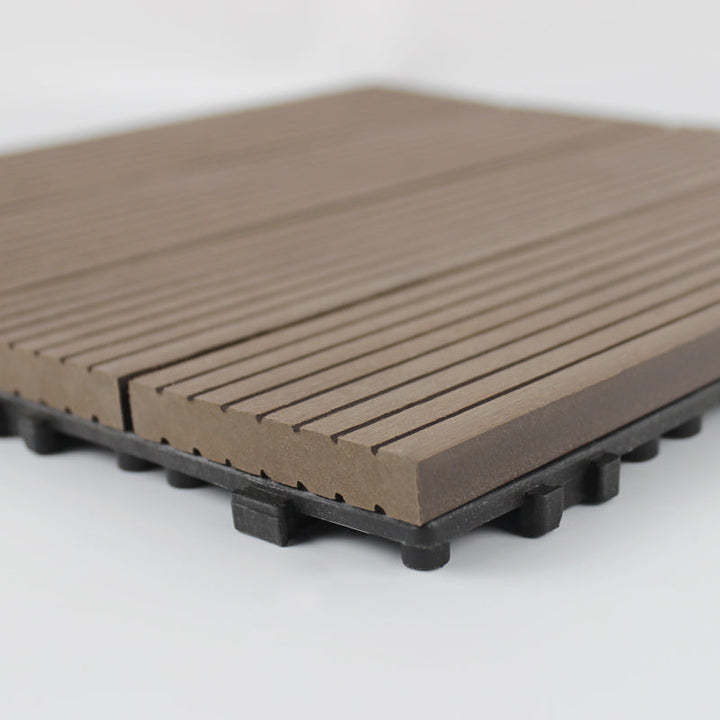 Lisslune | Wood deck board outdoor non-slip embossed floor panel