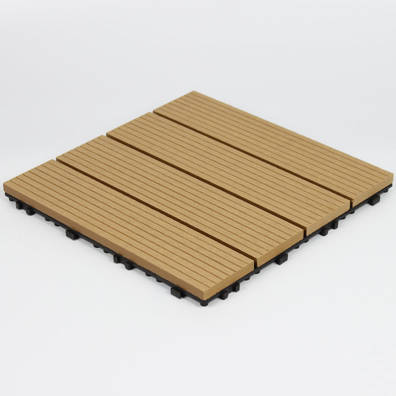 Lisslune | Wood deck board outdoor non-slip embossed floor panel