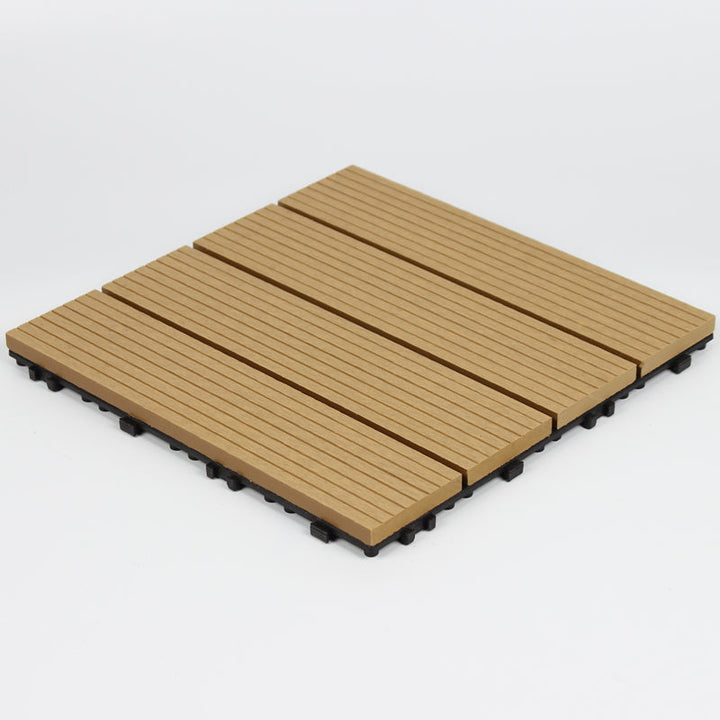 Lisslune | Wood deck board outdoor non-slip embossed floor panel