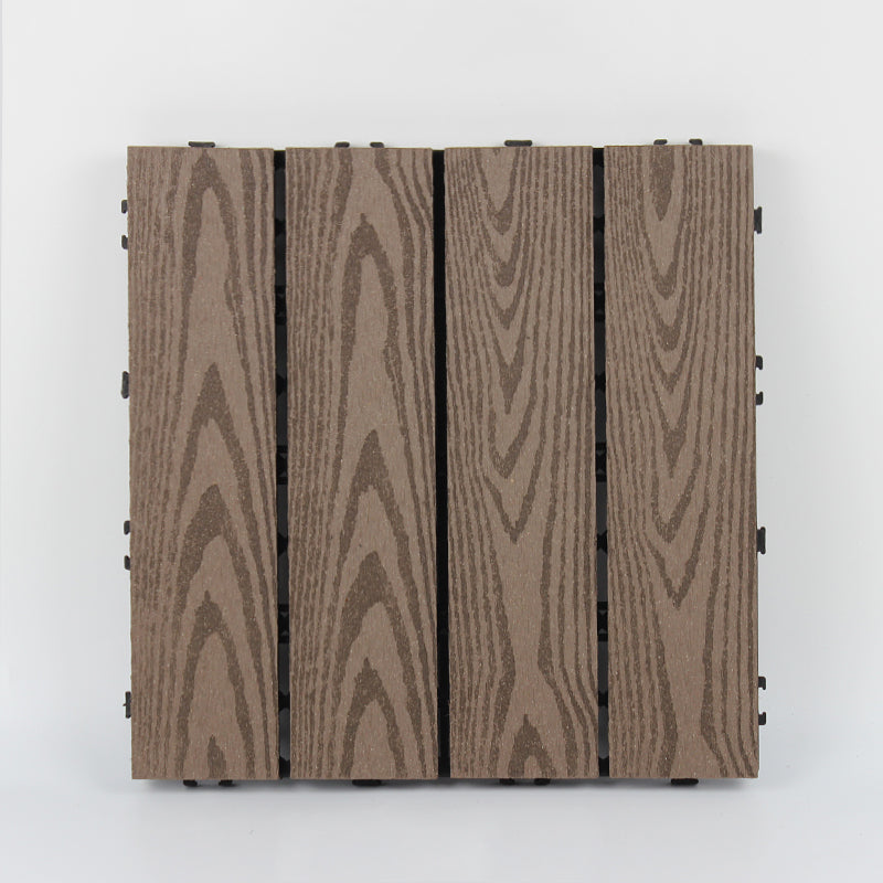 Lisslune | Wood deck board outdoor non-slip embossed floor panel