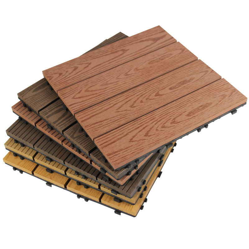 Lisslune | Wood deck board outdoor non-slip embossed floor panel