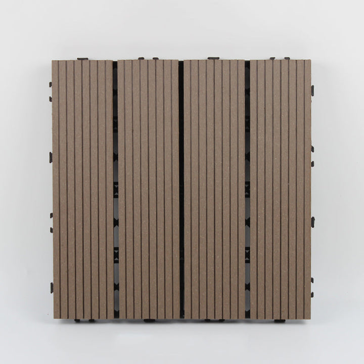 Lisslune | Wood deck board outdoor non-slip embossed floor panel